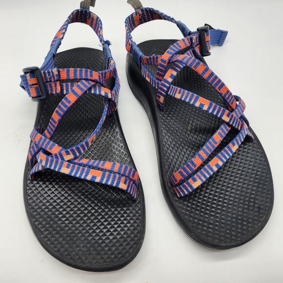 Chaco Z/X1 Dual Strap Classic Sandas Blue Orange Women's 6 - Picture 3 of 8